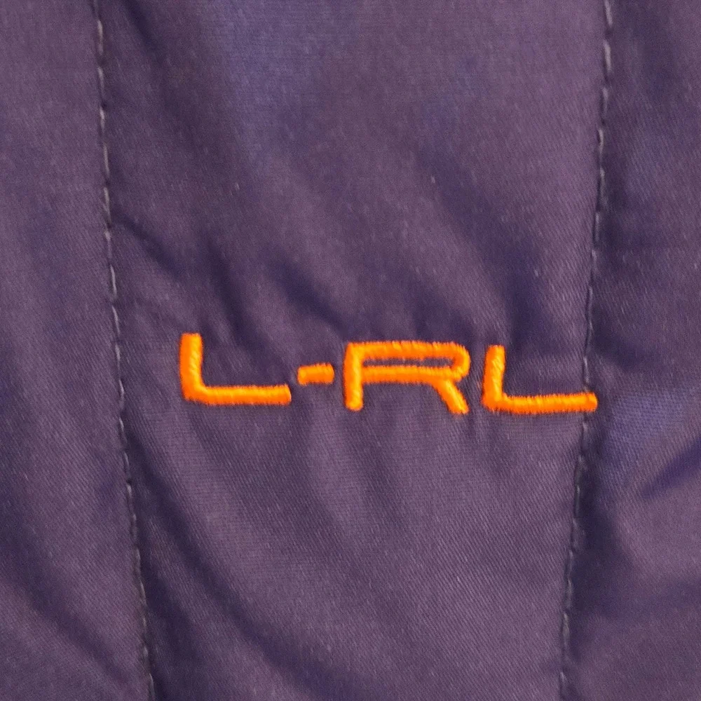 Lauren Ralph Lauren LRL Active, Petite Large, Purple Black Quilted Hybrid Jacket
